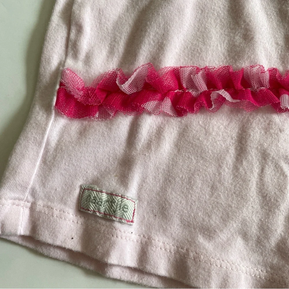 Naartjie Pink Ruffle Tank Top